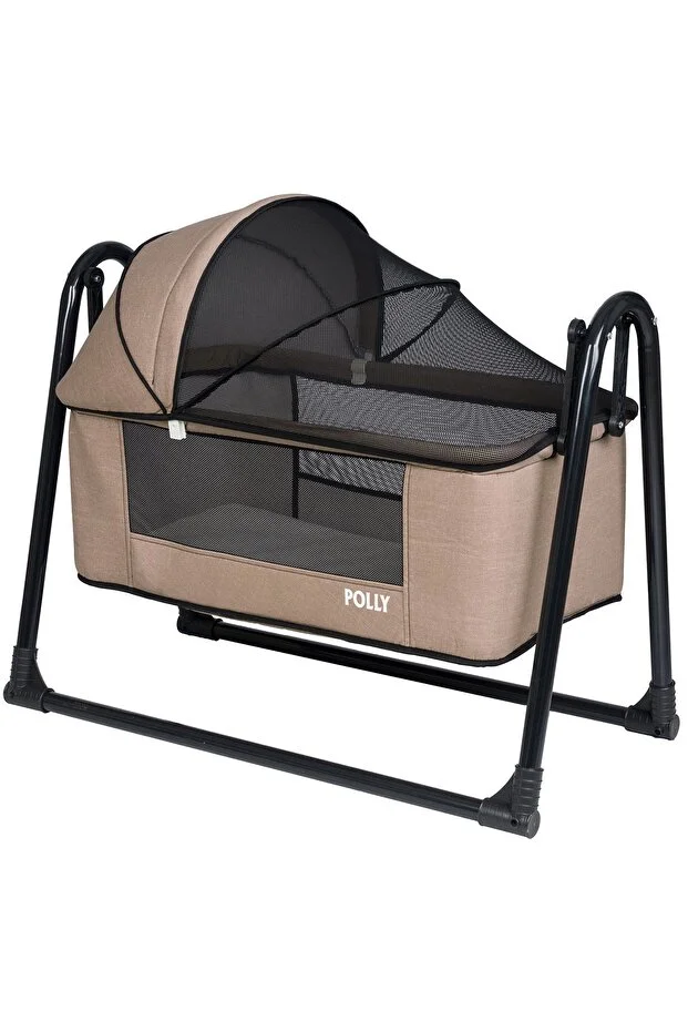 Keten Fileli Silinebilir Portatif Sallanır Anne Yanı Beşik Sepet Beşik Hamak Beşik